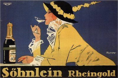 Publicité pour le vin mousseux Sohnlein Rheingold - Fritz Rumpf