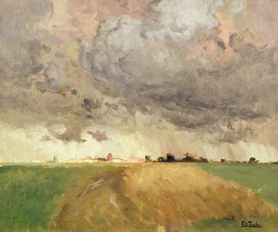 Tempête à Delft - Fritz Thaulow