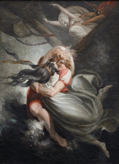 Amanda Rezia se jette avec Huon dans la mer, Fatime est retenue de force, 1804-1805 - Füssli
