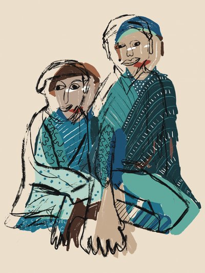 Figures bleues tranquilles - GIovanna Gil Alves