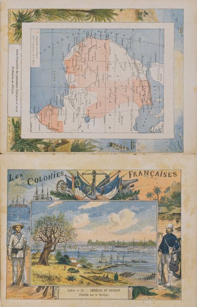 Carte des possessions françaises et des sphères d
