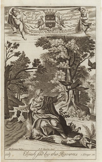Élie nourri par les corbeaux - G Freman