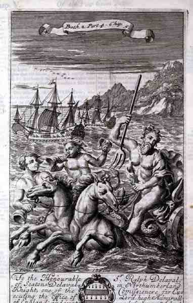 Neptune dans son char, illustration du Livre 2 Partie 4 Chapitre 5 de 