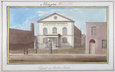 Vue de la chapelle de Penton Street, Southwark, Londres - G Yates