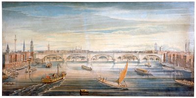 Vue du nouveau pont de Londres depuis l