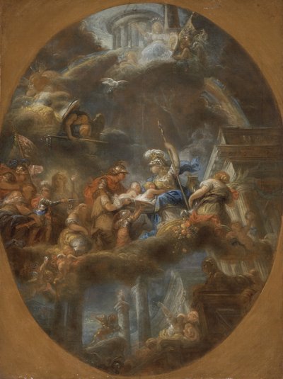La noblesse offrant les enfants impériaux russes à Minerve, vers 1795 - Gabriel Francois Doyen