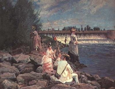 Pêche sur la Seine - Gabriel Guay