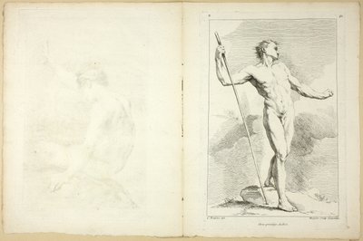 Figure (recto et verso), du Seconde livre de figures d’Académies gravées en Partie par les Professeurs de l’Académie Royale - Gabriel Huquier