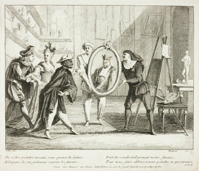 Plate from Livre de Scènes Comiques - Gabriel Huquier