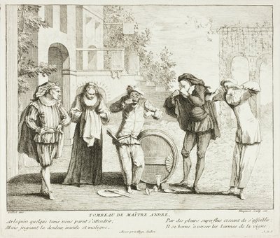 Plate from Livre de Scènes Comiques - Gabriel Huquier