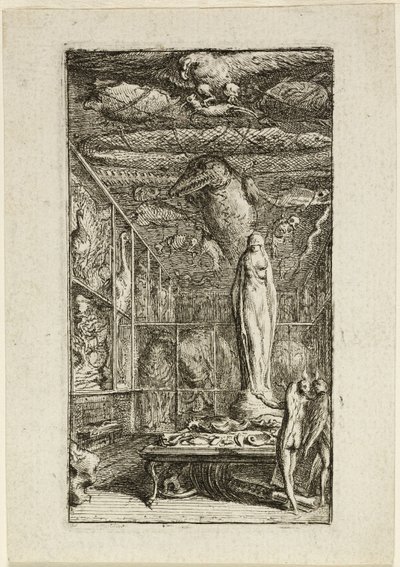 Frontispice pour Almanach Historico-Physique - Gabriel Jacques de Saint Aubin