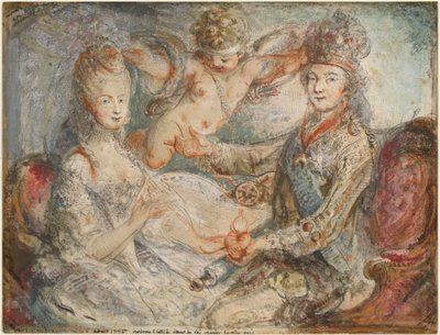 Louis XVI et Marie-Antoinette couronnés par l