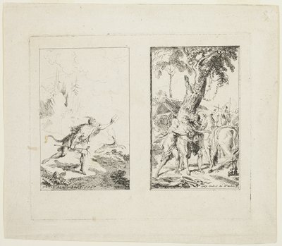 Vignettes pour les "Nouveaux voyages aux Indes occidentales" par le Chevalier Bossu - Gabriel Jacques de Saint Aubin