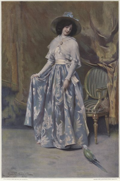 Portrait en bleu - Gabriel Nicolet