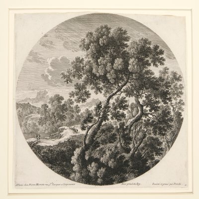 Paysage avec deux voyageurs et un château; et Berger, moutons et bovins dans un paysage, d