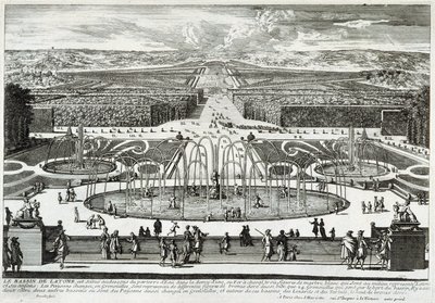 Le bassin de Latone dans les jardins du château de Versailles - par Perelle, fin XVIIe siècle - Gabriel Perelle
