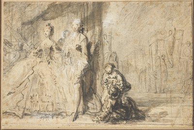 La Promenade des Boulevards - Gabriel de Saint Aubin