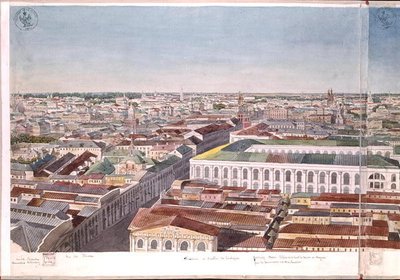 Panorama de Moscou, représentant l
