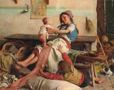 Affection fraternelle, vers 1900 - Gaetano Chierici
