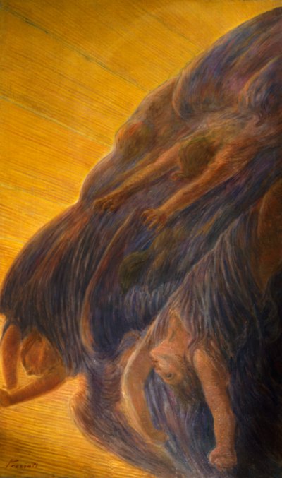 Chute des anges, panneau latéral du triptyque - Gaetano Previati