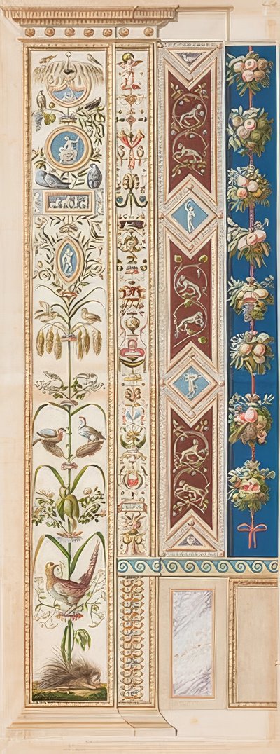 Pilastre Loggia XI (Ornement avec porc-épic) - Gaetano Savorelli