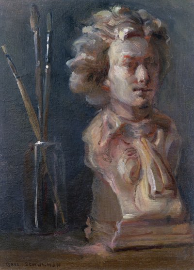 Buste de Beethoven (1770-1827) avec pinceaux - Gail Schulman