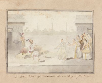 Une encoche, ou danse de Dommies devant un gentilhomme moghol - Gangaram Chintaman Tambat