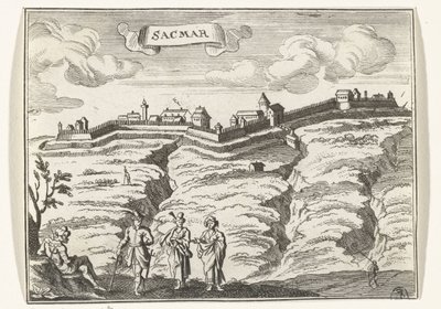 Vue de Satu Mare (Topografische afbeeldingen van Oostenrijk, Hongarije en de Balkan) - Gaspar Bouttats