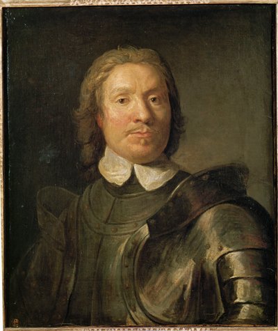 Oliver Cromwell en armure ... (peinture sur toile) - Gaspar De Crayer