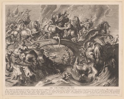 Bataille des Amazones sur un pont - Gaspard Duchange (attributed to)