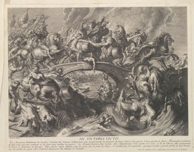 Combat avec les Amazones Sic Victoria Victis - Gaspard Duchange (attributed to)
