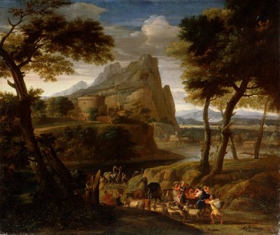 Paysage avec caravane, XVIIe siècle - Gaspard Dughet