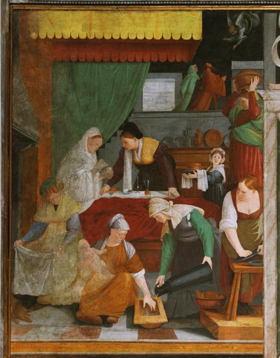 Nativité de Marie et Annonciation à Sainte Anne et Saint Joachim - Gaudenzio Ferrari