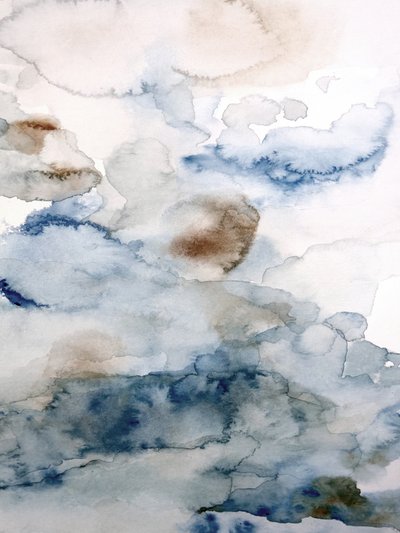 Ciel abstrait bleu et marron - Gemma Bardot