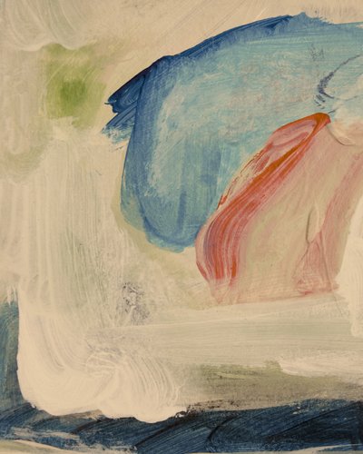 Flux abstrait de corail bleu - Gemma Bardot