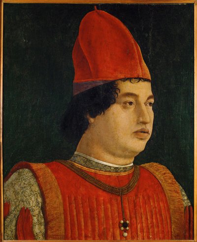 Gianfrancesco Gonzaga, Margrave, souverain de Mantoue ... (huile sur bois) - Gentile Bellini