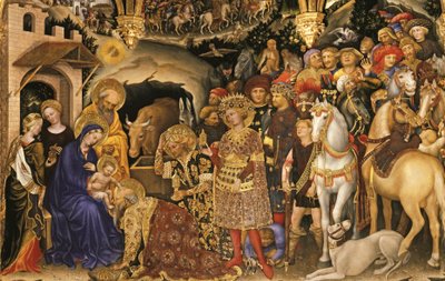 Adoration des Mages (détail) - Gentile da Fabriano