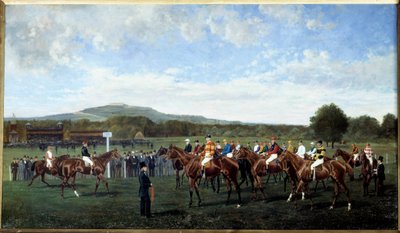 Départ à Longchamp donné par le baron Foy en 1877 - Geo Arnull