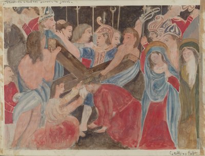 Station de la Croix No. 6 : Véronique rend service à Jésus - Geoffrey Holt
