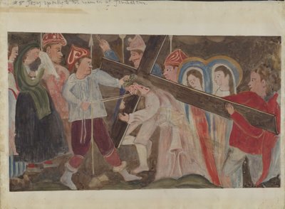 Stations de la Croix n° 8 : Jésus parle aux femmes de Jérusalem - Geoffrey Holt