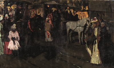 Un dimanche soir au Dam, Amsterdam, c.1895 - Georg Hendrik Breitner
