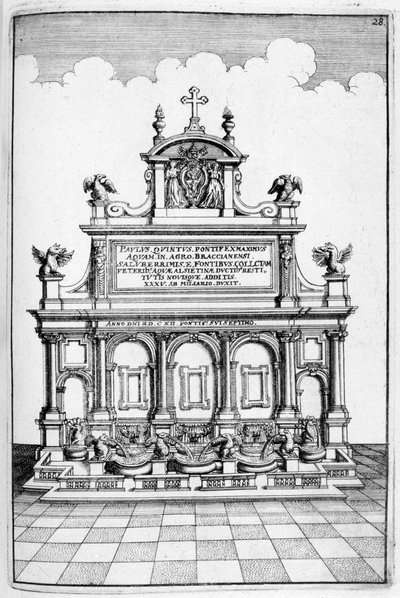 Conception de fontaine, 1664 - Georg Andreas Bockler
