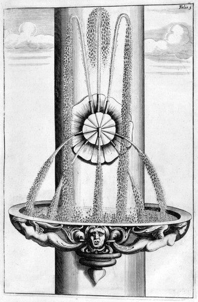 Conception de fontaine ornementale, 1664 - Georg Andreas Bockler