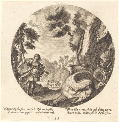 Apollon tuant le Python - Georg Andreas Wolfgang the Elder