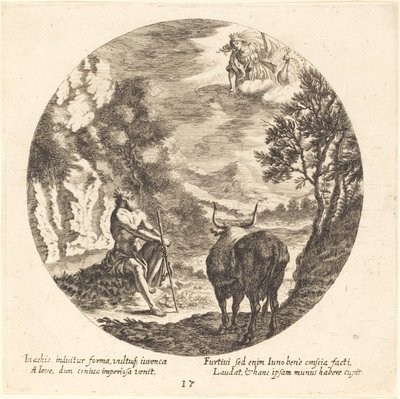 Jupiter transformant Io en vache - Georg Andreas Wolfgang the Elder