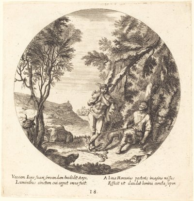 Mercure endormant Argos - Georg Andreas Wolfgang the Elder