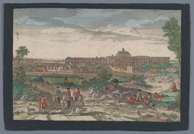 Vue de la ville et du palais de Versailles - Georg Balthasar Probst (possibly)