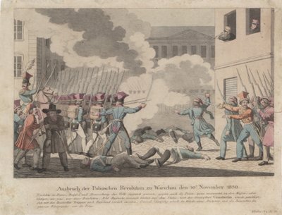 Déclenchement de la Révolution polonaise à Varsovie en novembre 1830 - Georg Benedikt Wunder