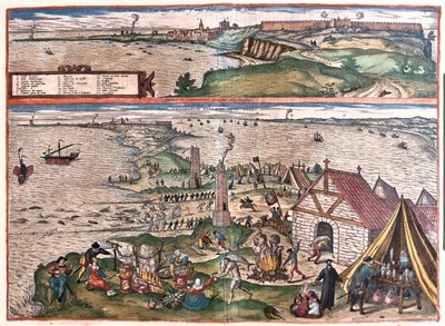 Cadice, Espagne - dans "Civitates Orbis Terrarum" de Georg Braun, Cologne 1617 - Georg Braun
