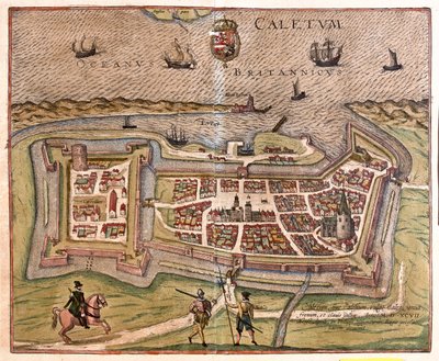 Calais, France - dans "Civitates Orbis Terrarum" de Georg Braun, Cologne 1617 - Georg Braun